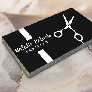 Hair Stylist Scissor Professionell Barber Visitkort