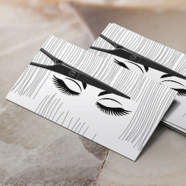 Hair Stylist Sissor & Girl Hair Salon Visitkort