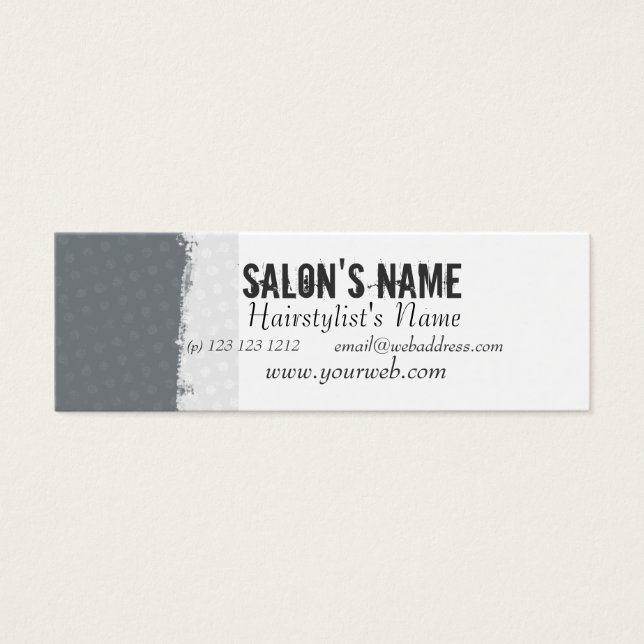 Hair Stylist Sleek'N Clean Litet Visitkort (Framsidan)