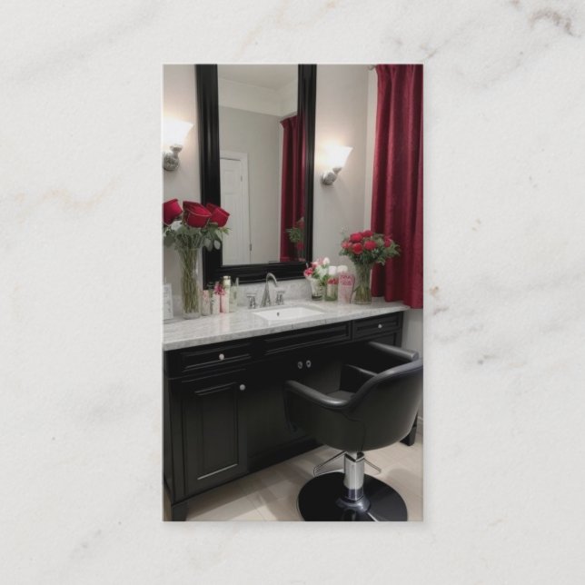 Hair Stylist Snyggt Elegance Visitkort (Framsida)