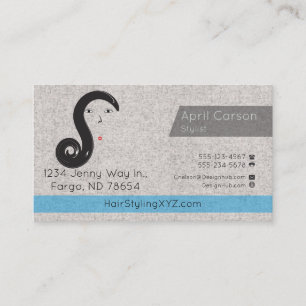 Hair Stylist Studio Anpassningsbar affärskort Visitkort