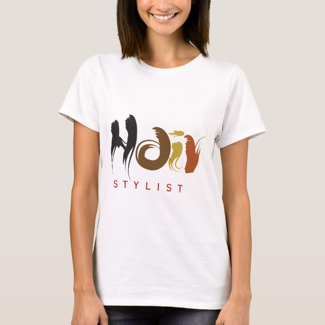 Hair Stylist T-shirt (Framsida)