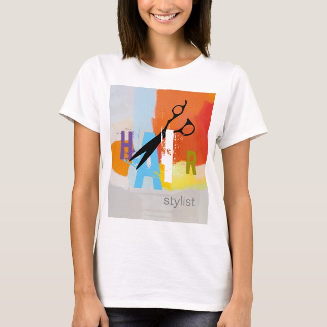 Hair Stylist T-shirt (Framsida)
