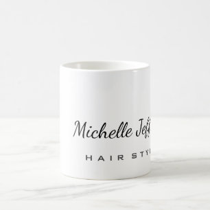 Hair Stylist-Trendiget minimerar ditt moderna namn Kaffemugg