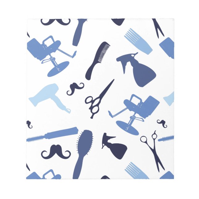 Hair stylist verktyg patter anteckningsblock (Framsida)