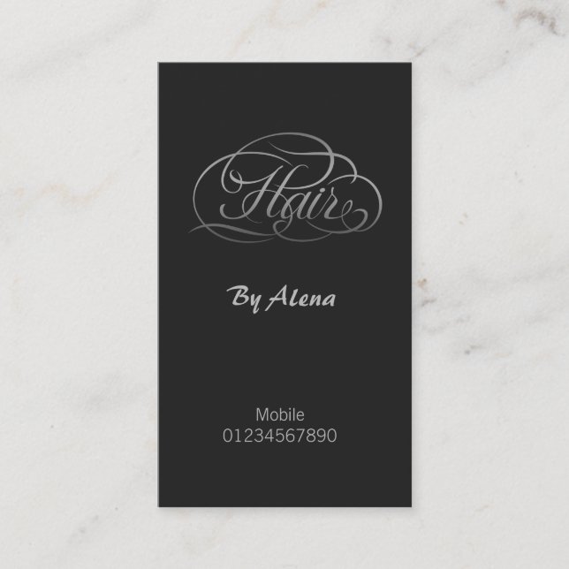 Hair Stylist Visitkort (Framsida)