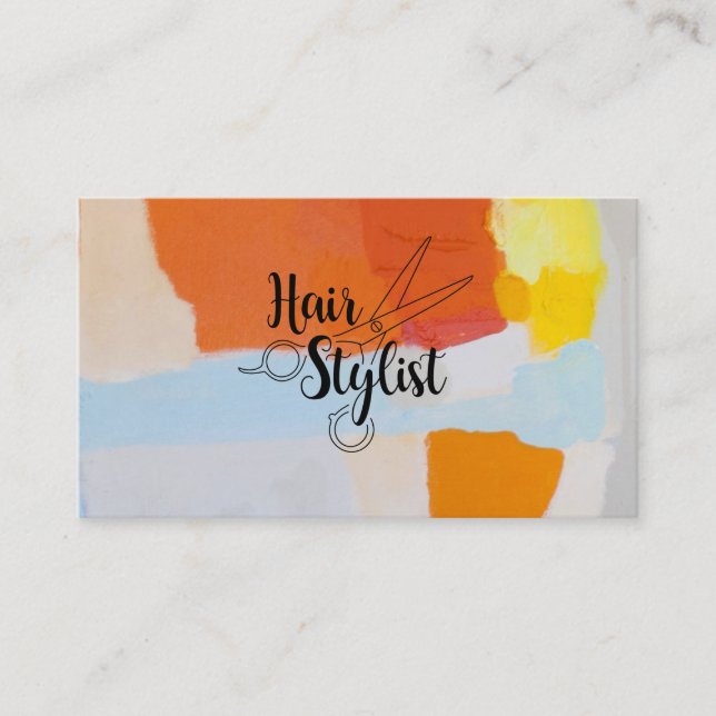 Hair Stylist Visitkort (Framsida)