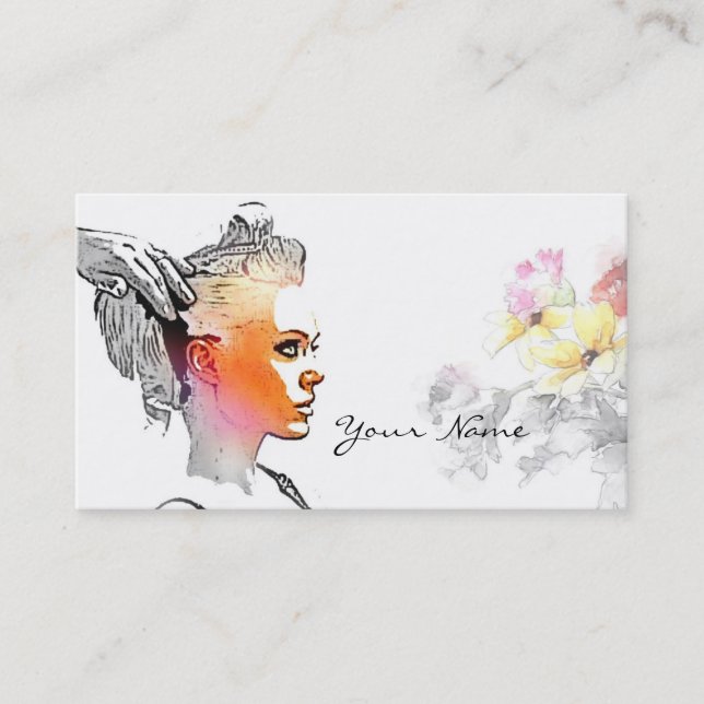 Hair Stylist Visitkort (Framsida)