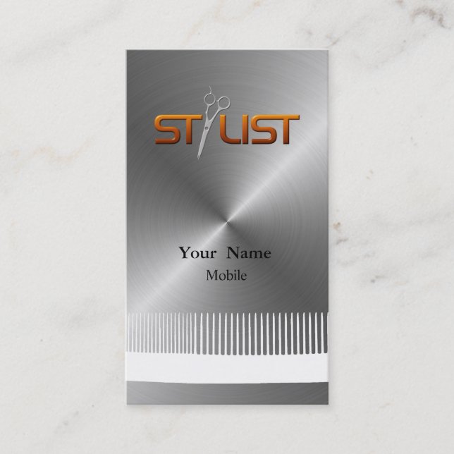 Hair Stylist Visitkort (Framsida)