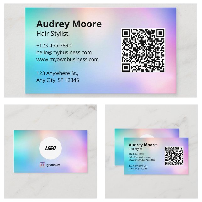 Hair Stylist Visitkort (Hair Stylist Business Card
)
