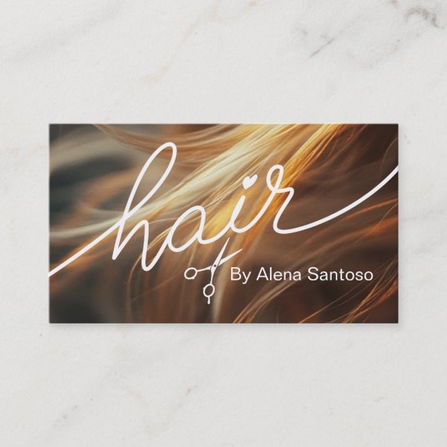 Hair Stylist Visitkort (Framsida)