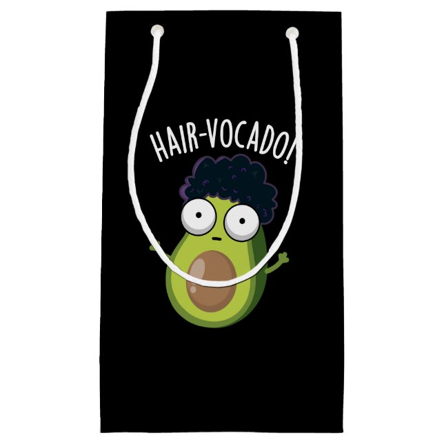Hair-vocado Funny Avocado Puns Mörk BG (Framsidan)