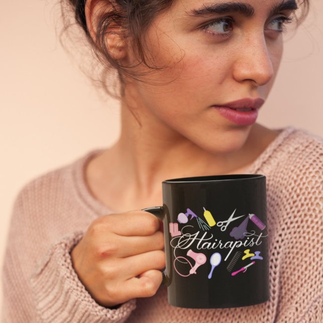 Hairapist Hairdresser Hair Stylist Barber 2 Kaffemugg (Skapare uppladdad)