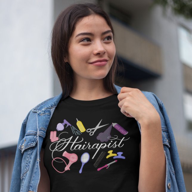 Hairapist Hairdresser Hair Stylist Barber 2 T Shirt (Skapare uppladdad)