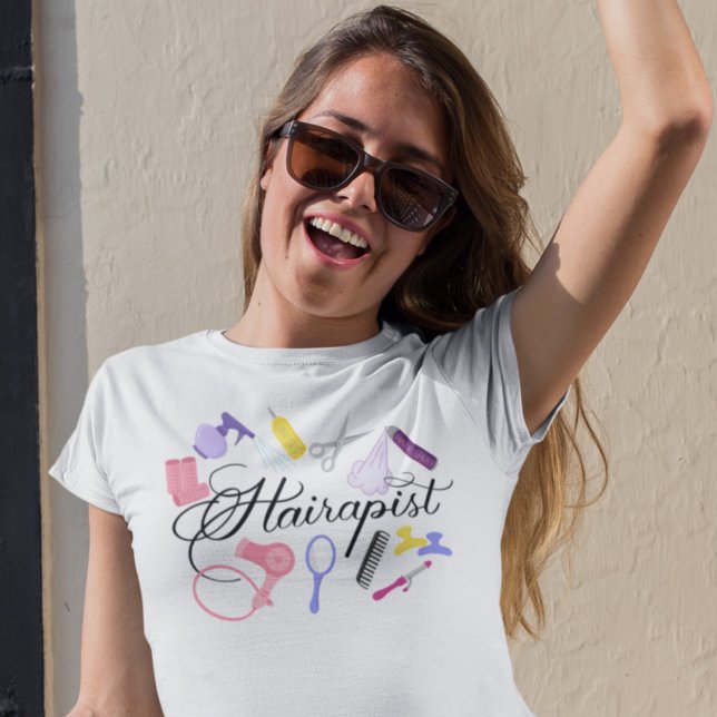 Hairapist Hairdresser Hair Stylist Barber Design T Shirt (Skapare uppladdad)
