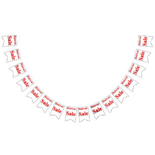 Haircut Sale Bunting Banner Vimplar