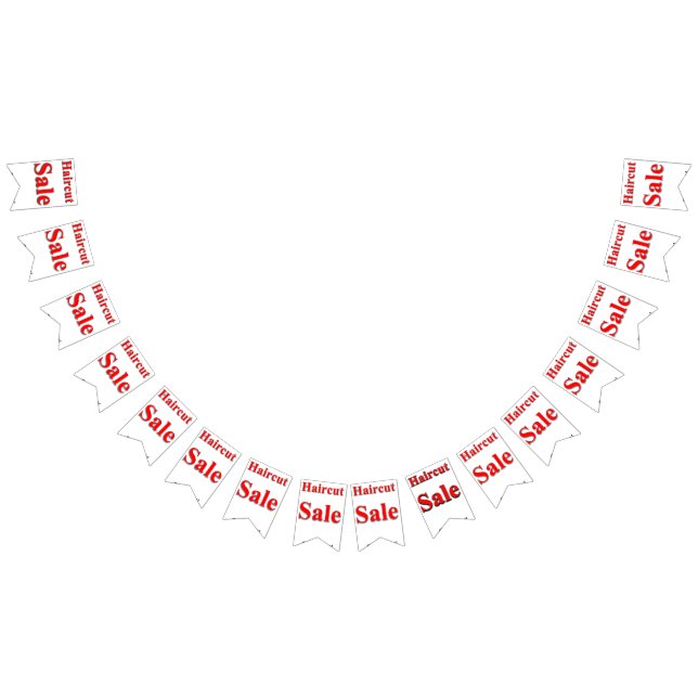 Haircut Sale Bunting Banner Vimplar (Alla)