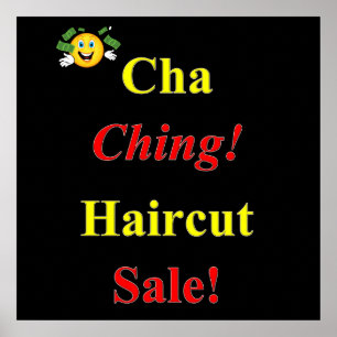 Haircut Sale Poster projektionsyta