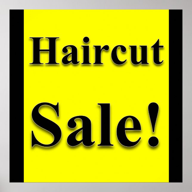 Haircut Sale Poster projektionsyta (Framsidan)