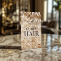 Haircut Stylist Curly Blond Hair Gnistra Card