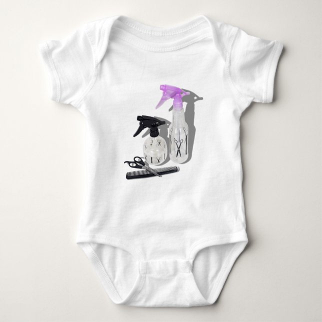 HaircutSprayBottle060910Shadows T-shirt (Framsida)