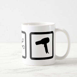 haircutter utrustar kaffemugg