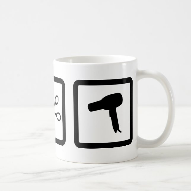haircutter utrustar kaffemugg (Höger)