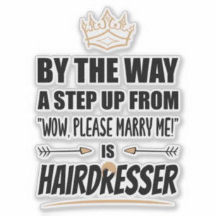 Hairdresser är Ultimate i appell. Gift Klistermärken