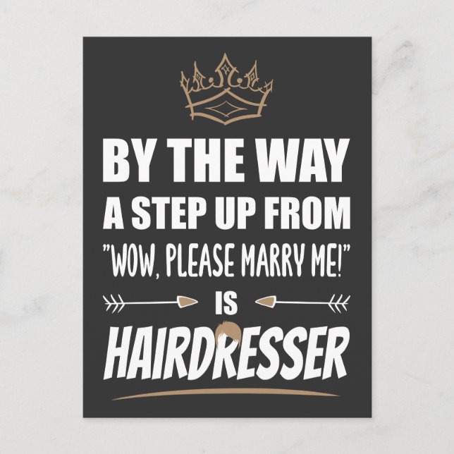 Hairdresser är Ultimate i appell. Gift Vykort (Framsida)