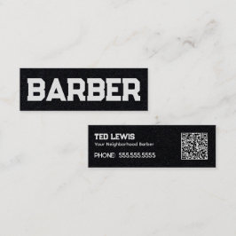 Hairdresser Barber QR Mini Visitkort