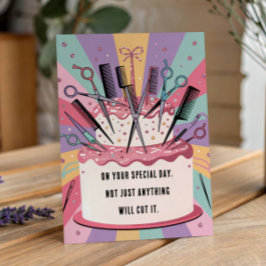 Hairdresser Birthday Card Kort