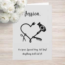 Hairdresser Birthday Card Kort