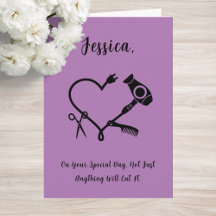 Hairdresser Birthday Card