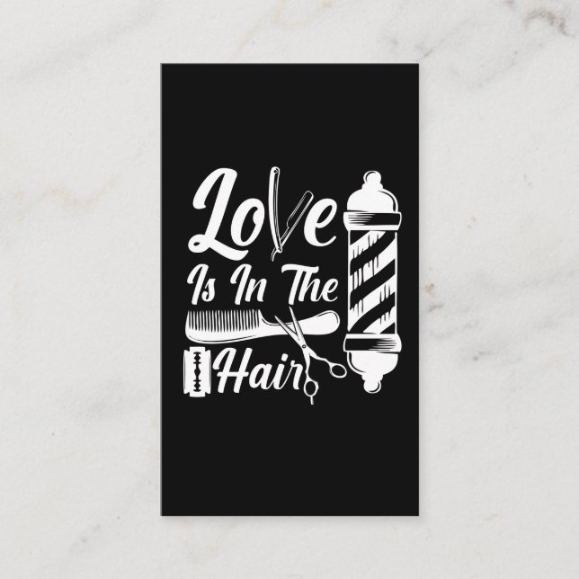 Hairdresser Cosmetology Studenten Barber Salon Visitkort (Framsida)