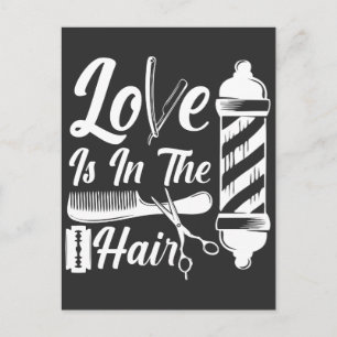 Hairdresser Cosmetology Studenten Barber Salon Vykort
