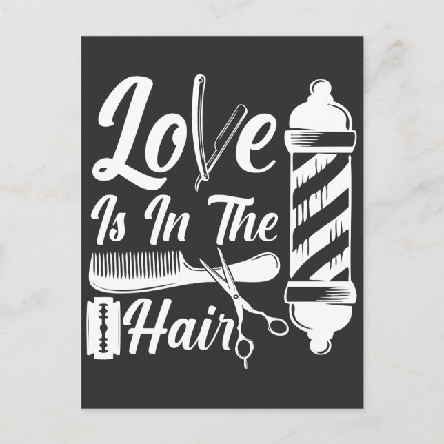 Hairdresser Cosmetology Studenten Barber Salon Vykort (Framsida)