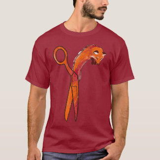 Hairdresser Cute Hairstylist Fox Scissor Premium T Shirt