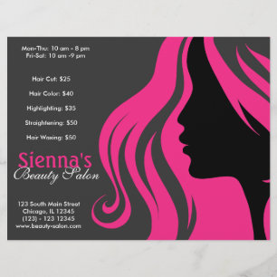 Hairdresser (djup Rosa) Reklamblad