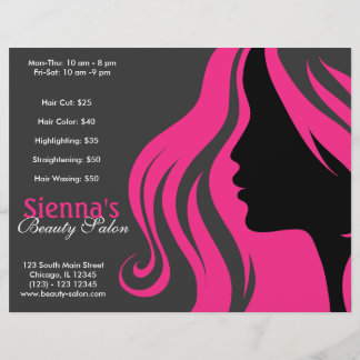 Hairdresser (djup Rosa) Reklamblad