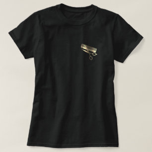 Hairdresser Guld Scissors Hair Barber T Shirt