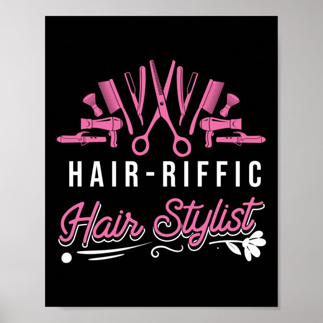 Hairdresser Hair-riffic Hair Stylist Poster (Framsidan)
