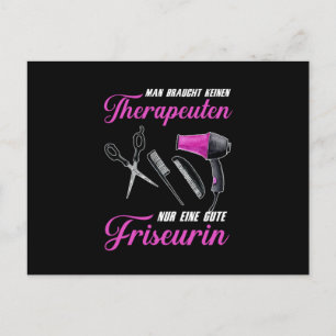 Hairdresser Hair Salon Barber Hair Stylist Gift Vykort