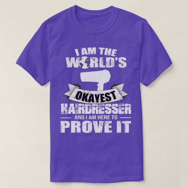 Hairdresser Hair Salon cut Hairstylist Hairstylist T Shirt (Design framsida)