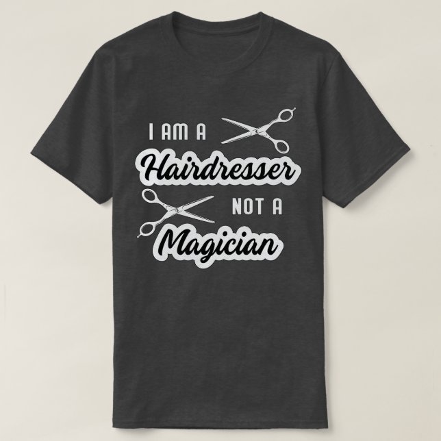 Hairdresser Hair Stylist Scissors Haircut Gift Ide T Shirt (Design framsida)