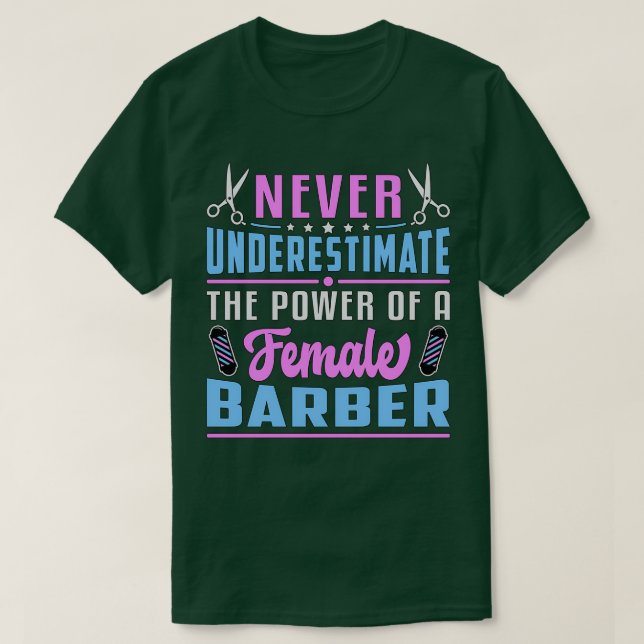 Hairdresser Hair Stylist Scissors Haircut Gift Ide T Shirt (Design framsida)