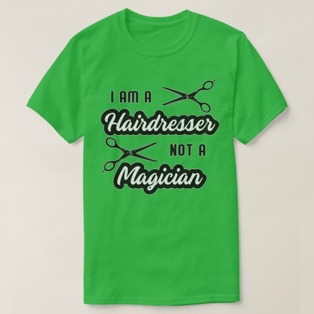 Hairdresser Hair Stylist Scissors Haircut Gift Ide T Shirt (Design framsida)