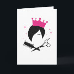 Hairdresser Hairdressers Logotyp Team Hair Salon Kort<br><div class="desc">Är du frisör? Detta motiv är perfekt för alla salonägare och frisörer som är stolta över sitt yrke. Visa att du är ett team.</div>