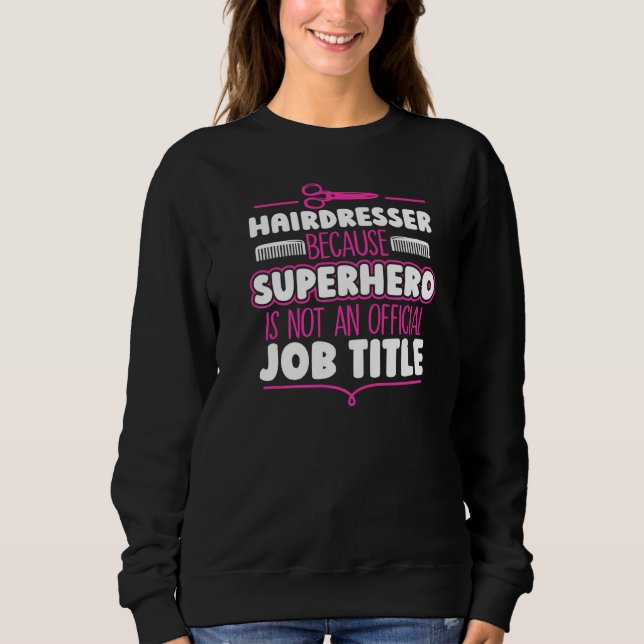 Hairdresser Hairstylist Barber T Shirt (Framsida)