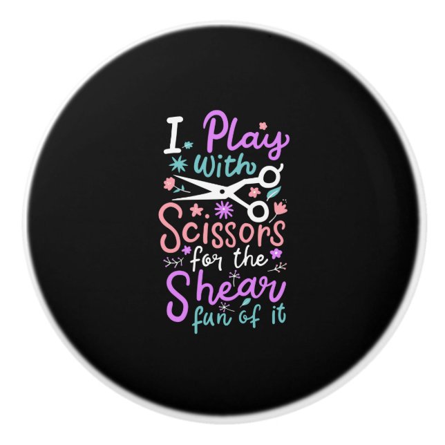 Hairdresser Hairstylist Gift Knopp (Framsidan)