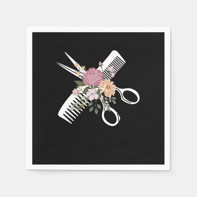 Hairdresser Hairstylist Pappersservett (Framsidan)